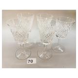 WATERFORD ALANA PATTERN RED WINE GLASSES