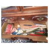 CANDLES, KNIFE SHARPENER, CANDLE HOLDERS, NAPKINS