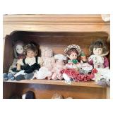 COLLECTORS DOLLS, BABIES, PORCELAIN FACES AND