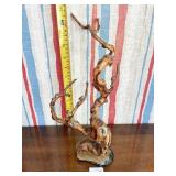 CARVED FROM 1 PC. OFWOOD RESEMBLING A TREE/ROOT