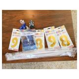 MYLAR 8 & 9 BALLOONS BLUE BALLOONS AND BALLOON