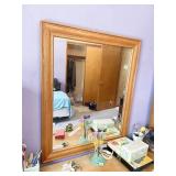 31X37 WOOD FRAMED MIRROR