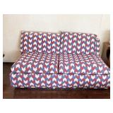 MID CENTURY MODERN LOVE SEAT SIMMONS HIDE A BED,