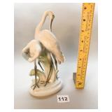 HEREND EGRETS PORCELAIN FIGURINE 9" H #5190