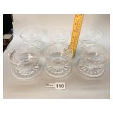 WATERFORD LINED FRUIT DISHES ALANA PATTERN