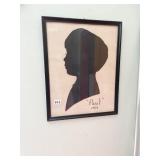 1971 FRAMED SILHOUETTE, 15X19