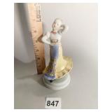 HEREND HAND PAINTED DANCING GIRL PORCELAIN NUMBER