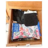 NEW PLASTIC TABLECLOTH, POTHOLDERS, DISH TOWELS