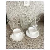 HOLLO HAZA HUNGARY DEMITASSE, CHINA DEMITASSE,