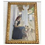 OIL PAINTING BY FERENC PASZKA / PACZKA - MAID