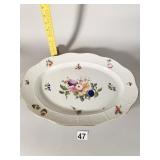 HEREND FRUITS AND FLOWERS PATTERN PLATTER BASKET