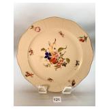HEREND CHINA FRUIT AND FLOWER PLATE 13"