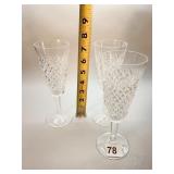 WATERFORD CRYSTAL ALANA CHAMPAGNE FLUTES