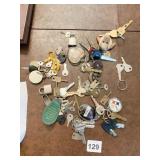 GROUP OF ASSORTED KEYS UNUSUAL KEYS, STEELER KEY