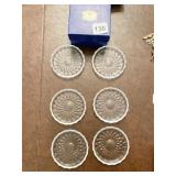 VAL ST. LAMBERT GLASS COASTERS
