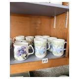 ROSE OF ENGLAND BONE CHINA COFFEE CUPS