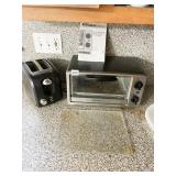 KITCHEN SMITH TOASTER OVEN AND TOASTER, GLASS