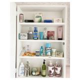 MEDICINE CABINET CONTENTS, SOAP, ALCOHOL PREPS,