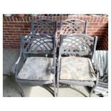 FORECAST ALUMINUM CHAIRS REMOVABLE CUSHIONS GOOD