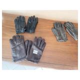 LEATHER GLOVES W/ FUR LINING