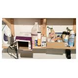 IRON, LEATHER VINYL CLEANER, LIGHT BULBS, LEATHER