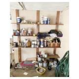 CONTENTS OF GARAGE SHELVES