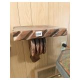 CARVED WALL SHELF 12" W X 14" H X 10" D