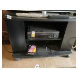 BLACK ROLLING TV STAND 31" W X 30.5" H X 18" D