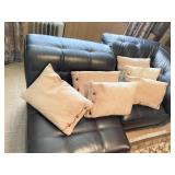 8 WOOLRICH SUEDE PILLOWS WITH BUTTON CLOSURES -