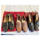 3 PAIRS OF WELL-KEPT MENï¿½S DRESS LOAFERS, DOMANI