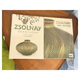 2 SHRINK WRAPPED ZSOLNAY ART POTTERY BOOKS
