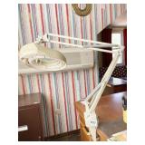 CLIP ON DESK LIGHT W/ MAGNIFIER