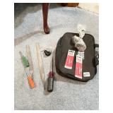 BLACK AND DECKER BAG, FILES, NEW DRIVER BITS,