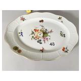 HEREND PLATTER FRUITS AND FLOWERS PATTERN BASKET