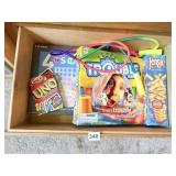 GAMES INCLUDING JENGA, TROUBLE AND UNO