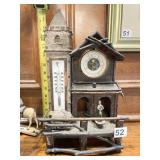 WEATHER FORCASTER PORCELAIN THERMOMETER DOES HAS