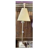 36-INCH-HIGH CANDLESTICK LAMP WITH GOLD SHADE
