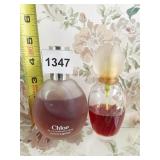 CHLOE 3 OZ.  AND UNMARKED BOTTLE