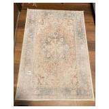 RUGGABLE VINTAGE LOOK KAMRAN CORAL AREA RUG, NO