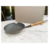 LE CREUSET BROWN ENAMEL PAN, 9.5"