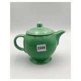 GREEN FIESTA TEAPOT