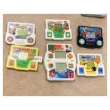 6 HANDHELD ELECTRONIC TIGER GAMES