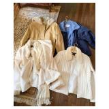 LADIES FALL/WINTER JACKETS, FAUX AND REAL SUEDE,