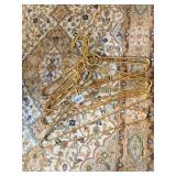 7 GOLD METAL HANGERS