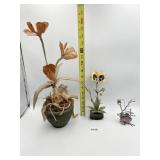 HERZELKO 1972 SCULPTURE AMYTHEST STONE BASE,