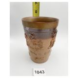 ANTIQUE ENGLISH HUNT SCENE SALT GLAZED STONEWARE