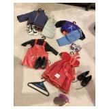 4 GENUINE AMERICAN GIRL DOLL OUTFITS WITH SHOES