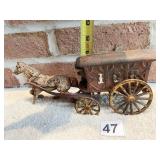 CAST IRON HORSE DRAWER CARRIAGE - ORIGINAL