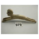 UNIQUE CARVED BONE PIECE, MEASURING 2 INCHES