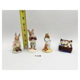 ROYAL DOULTON FIGURINES 4 PIECES INCLUDING SLEEPY
